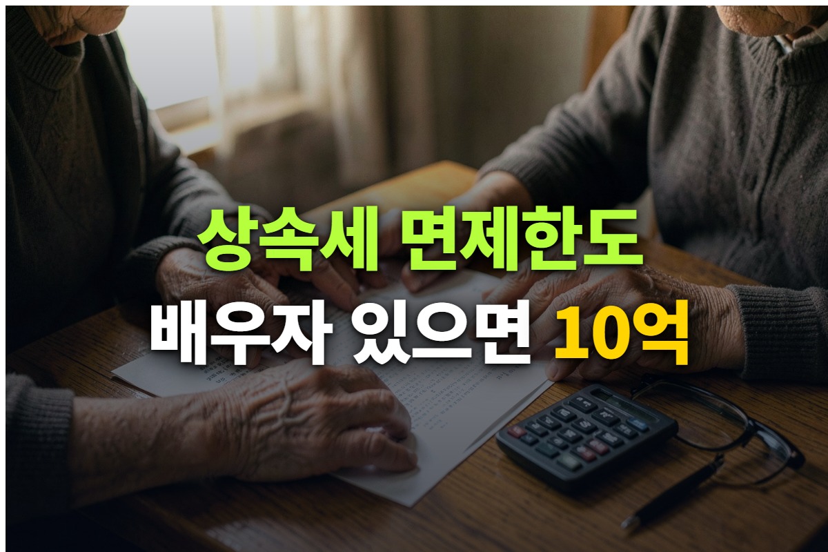 상속세 면제한도와 공제 항목, 배우자상속공제와 일괄공제 기준을 정리한 대표 이미지