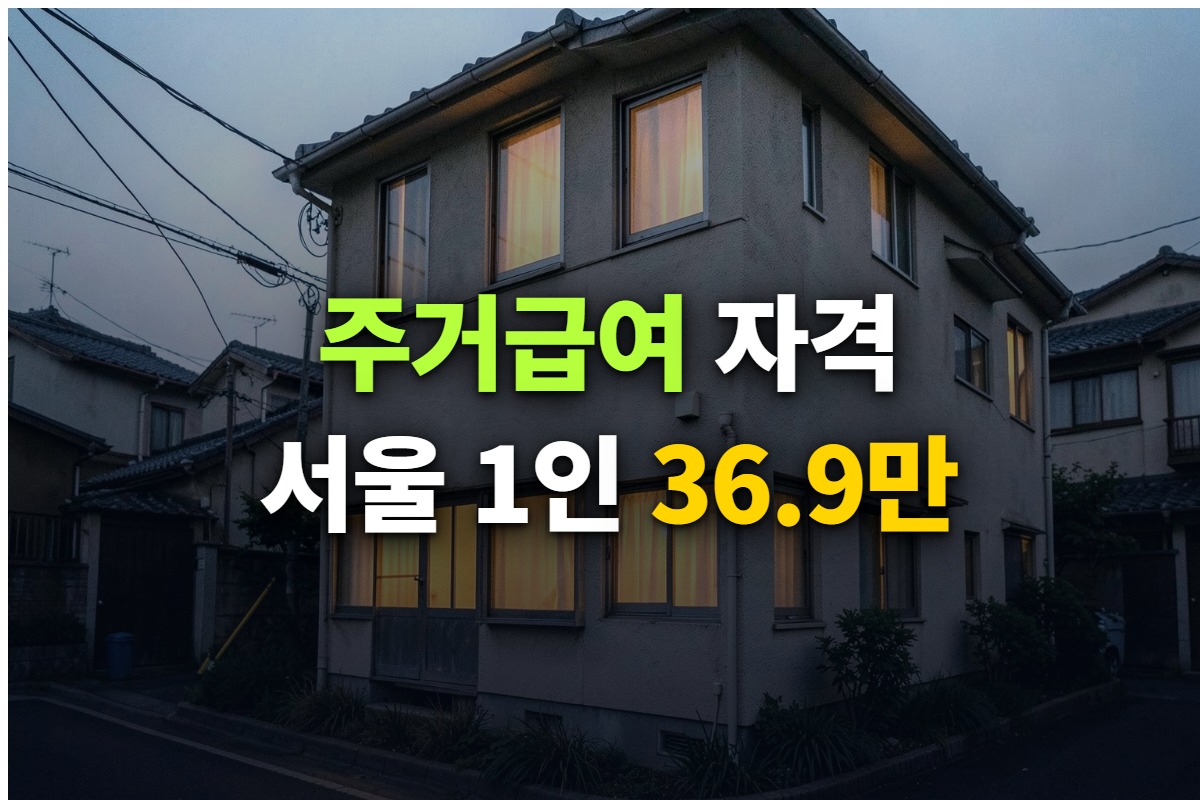 주거급여 신청자격과 기준임대료를 정리한 대표 이미지