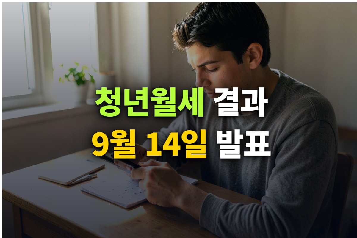 청년월세지원 선정 결과와 지급일을 정리한 대표 이미지