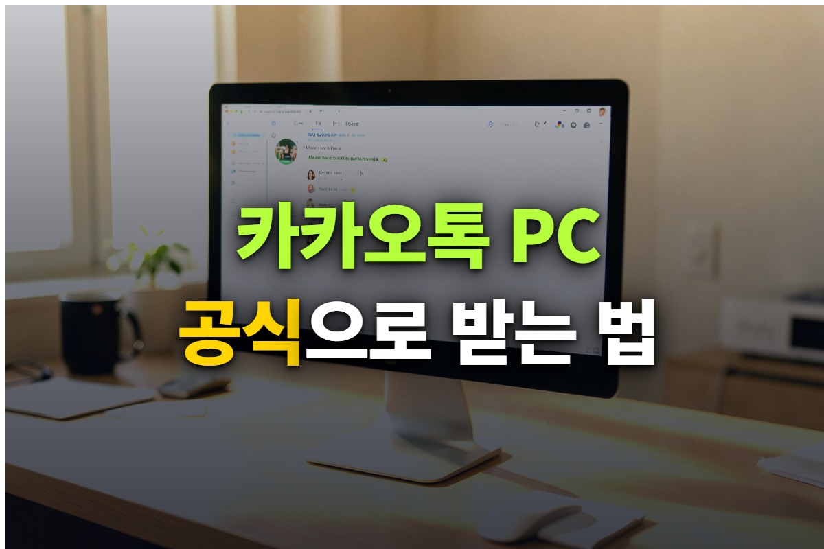카카오톡 PC버전 다운로드와 설치를 정리한 대표 이미지