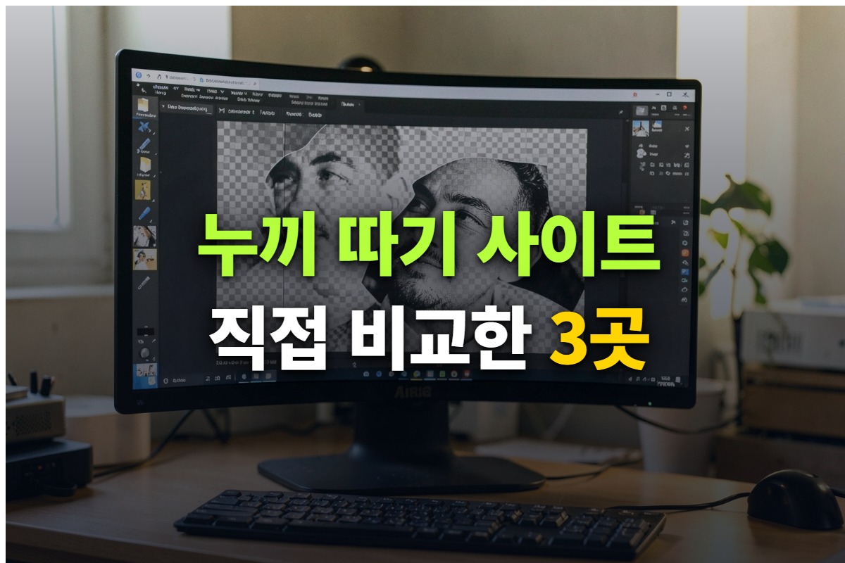 누끼 따기 사이트 3곳을 직접 비교한 대표 이미지